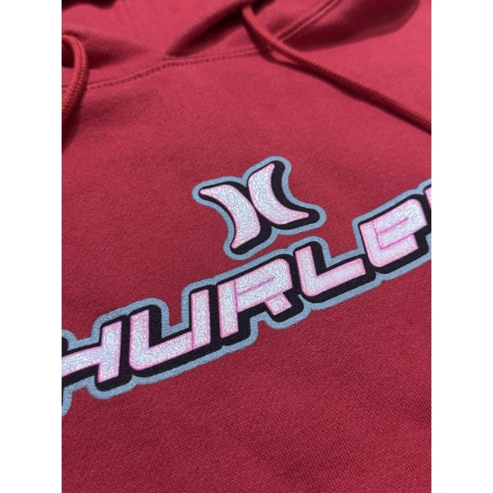 Y2K Hurley Red Women‎ Hoodie Size S - Picture 5 of 8